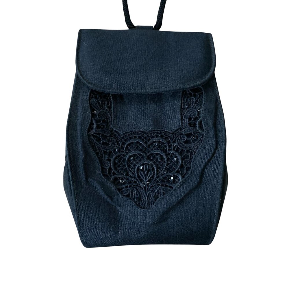 Stuart Weitzman vintage women's black snap front crossbody shoulder bag